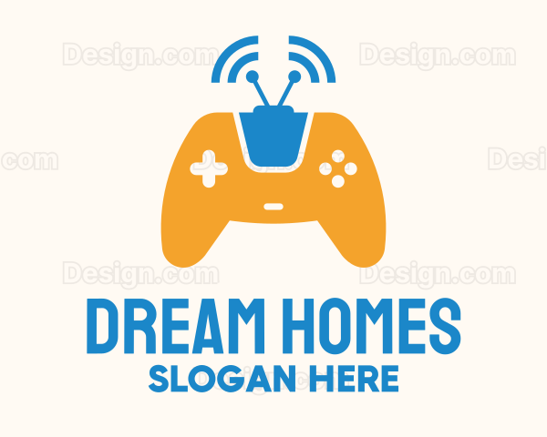 Antenna Signal Wireless Gamepad Logo