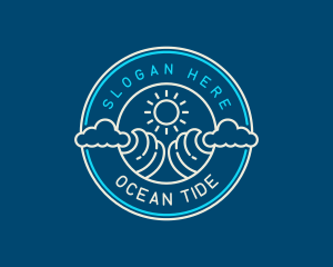Wave Beach Ocean logo