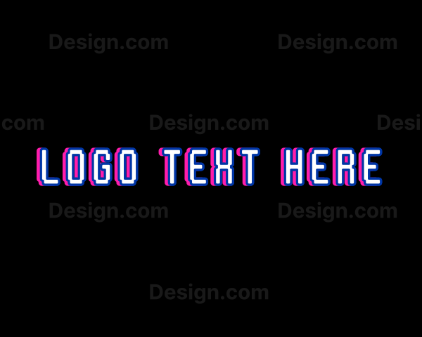 Neon Cyber Tech Logo