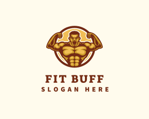 Bodybuilder Muscle Gym logo