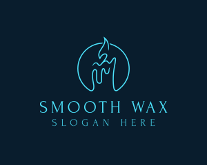 Wax Candle Light logo design