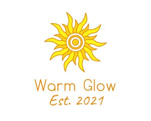 Warm Summer Season  logo design