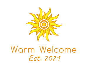 Warm Summer Season  logo design