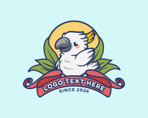 Cute Cockatoo Bird logo