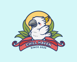 Cute Cockatoo Bird logo design