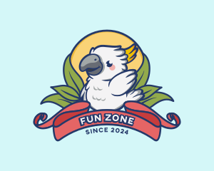 Cute Cockatoo Bird logo design