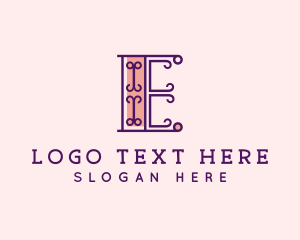 Typography - Fancy Typography Letter E logo design