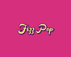 Retro Pop Wordmark logo design