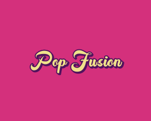 Retro Pop Wordmark logo