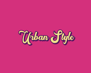 Retro Pop Wordmark logo design