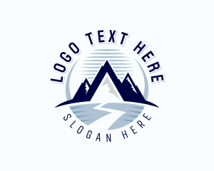 Mountain Hiking Summit Logo