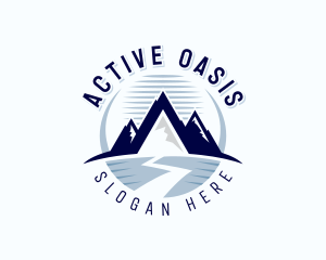 Mountain Hiking Summit logo design