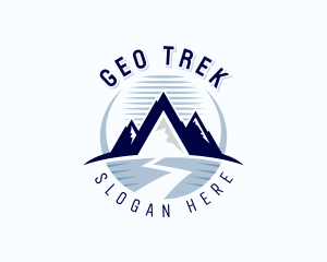 Mountain Hiking Summit logo design