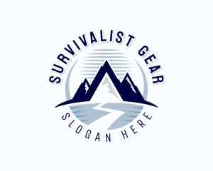 Mountain Hiking Summit logo design