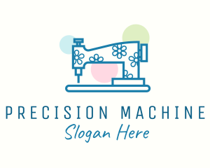 Colorful Sewing Machine logo design