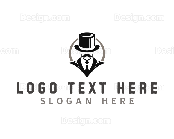 Formal Suit Gentleman Logo