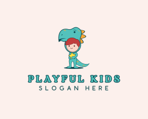 Kids Dinosaur Daycare logo design