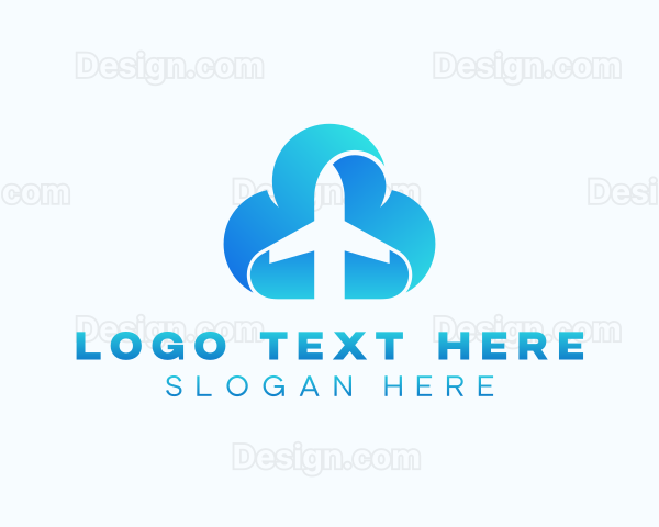 Logistics Plane Forwarding Logo