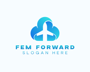 Logistics Plane Forwarding logo design