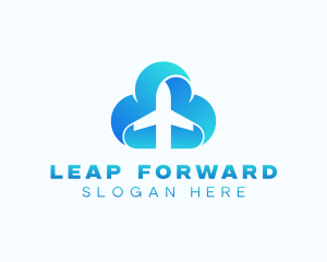 Logistics Plane Forwarding logo design