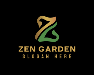 Organic Garden Letter Z logo design