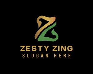 Organic Garden Letter Z logo design