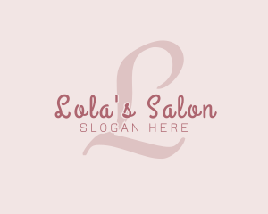 Feminine Beauty Cursive logo design