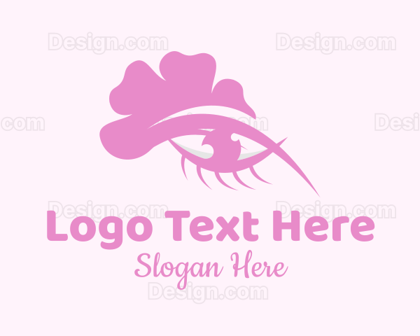 Pink Floral Eye Logo