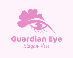 Pink Floral Eye logo design