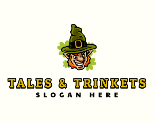 Irish Leprechaun Clover logo