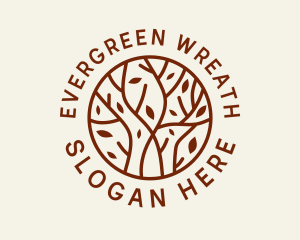 Organic Forest Tree  logo design