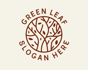 Organic Forest Tree  logo