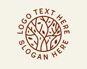 Evergreen - Organic Forest Tree logo design