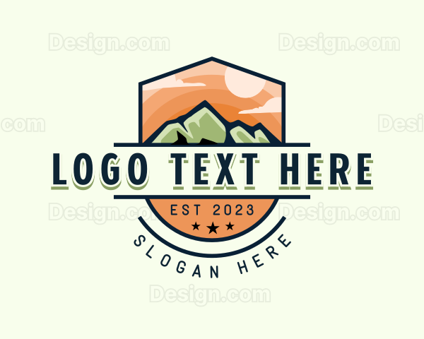 Mountain Outdoor Trekking Logo