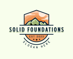 Mountain Outdoor Trekking Logo