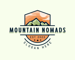 Mountain Outdoor Trekking logo design