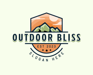 Mountain Outdoor Trekking logo design