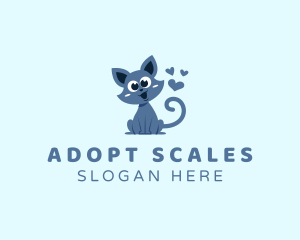 Lovely Cat Pet logo design