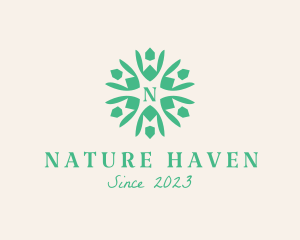 Eco Nature People Organization logo design