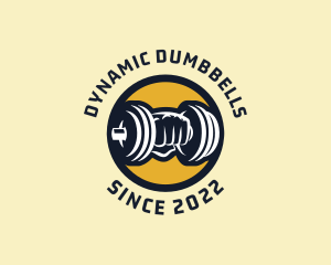 Bodybuilder Dumbbell Weights logo