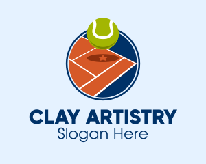 Tennis Clay Court  logo design