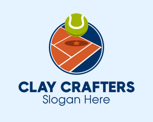 Tennis Clay Court  logo design