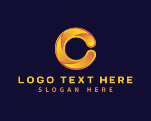 Swirl Creative Media Letter C logo