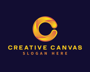 Swirl Creative Media Letter C logo design