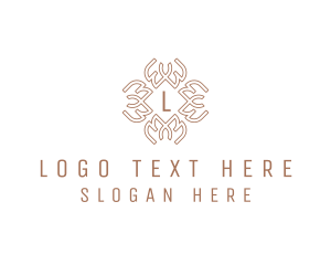 Celtic Pattern Wreath logo