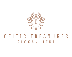 Celtic Pattern Wreath logo design