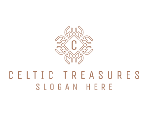 Celtic Pattern Wreath logo