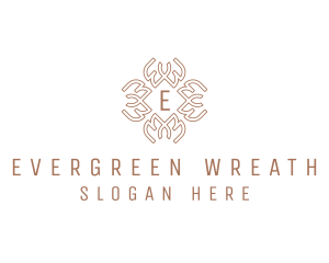 Celtic Pattern Wreath logo design