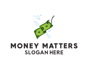 Fishing Hook Money  logo design