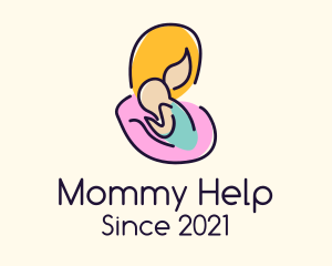 Colorful Mother & Baby logo